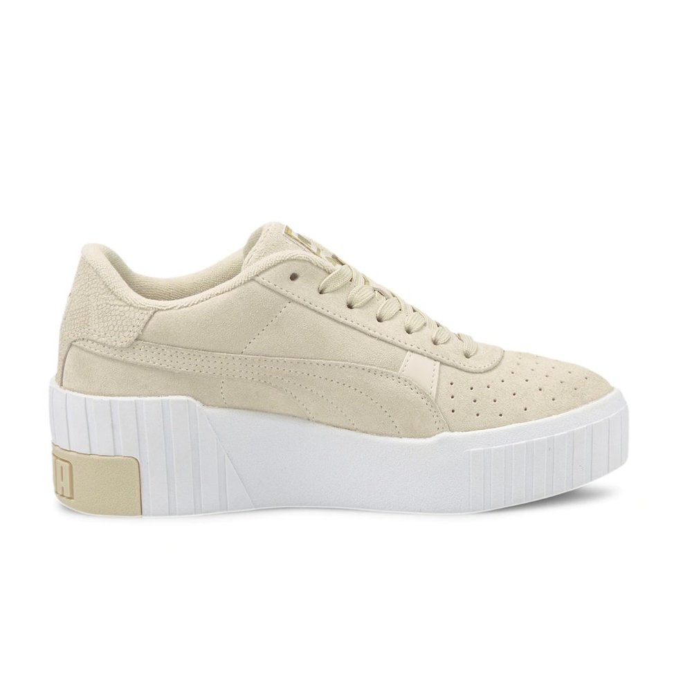 Beige Puma Cali Wedge